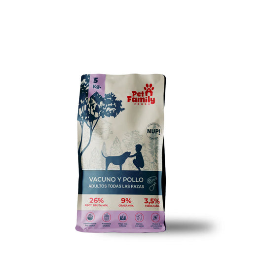 Petfamily Alimento Premium Vacuno y Pollo para Perros