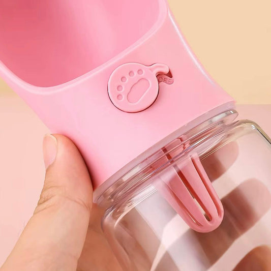 Botella hidratación Perro Gato para paseo 350ml