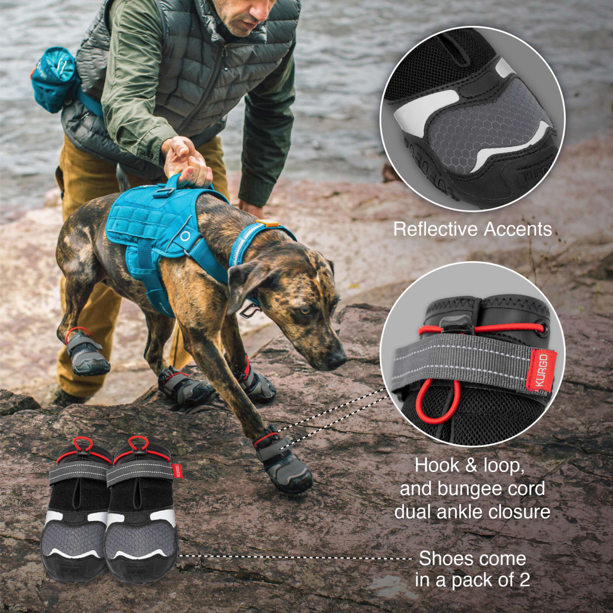 KURGO Zapatilla Blaze Dog Boots