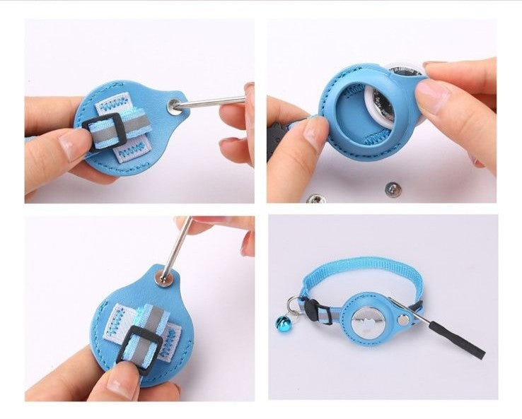 Collar Gato Airtag Reflectante Campanita