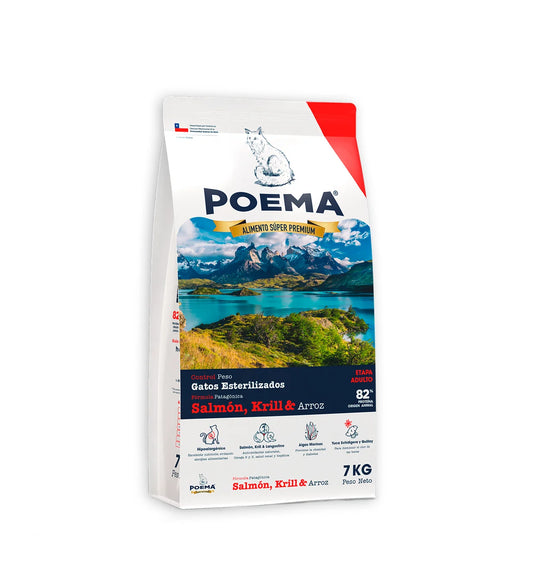 Alimento Premium Poema Gato Esterilizado Control Peso