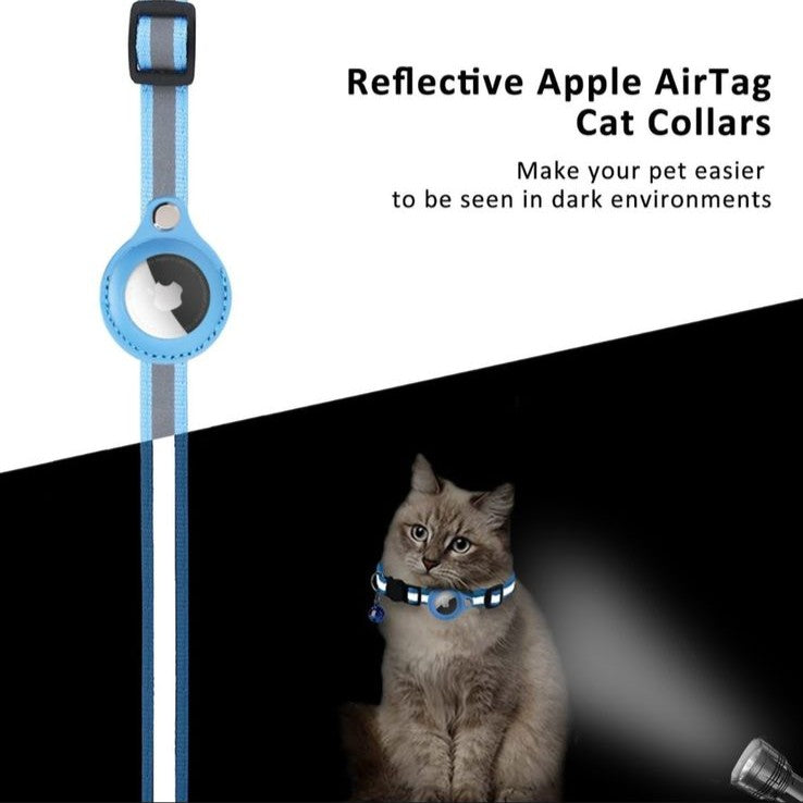 Collar Gato Airtag Reflectante Campanita