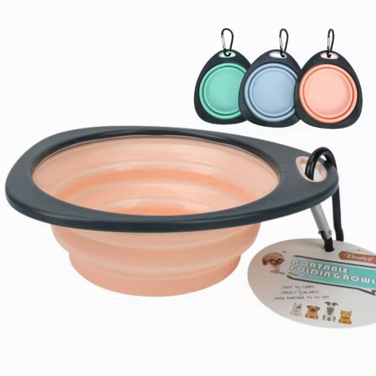 Plato Transportable Plegable Perro Gato