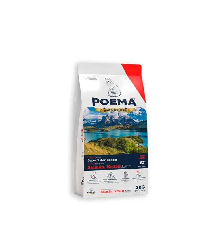 Poema Gato Esterilizado Control Peso Alimento Premium
